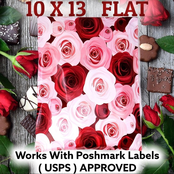 50 10X13 Rose Poly Mailers PRICE IS FIRM - Picture 2 of 8